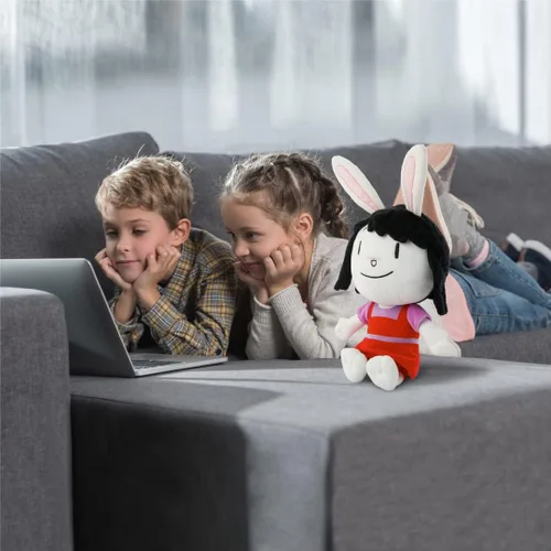 Vista 4 de Elinor Wonders Why - Figura de peluche Elinor - Muñeca suave de peluche – Tela súper suave con hermosos detalles bordados – Perfecto para niños de 3