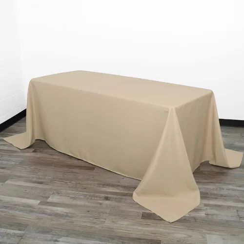 Vista 30 de Your Chair Covers - Mantel rectangular de poliéster sin costuras de alta calidad de 60 pulgadas de ancho x 102 pulgadas de largo - Negro - Mantel