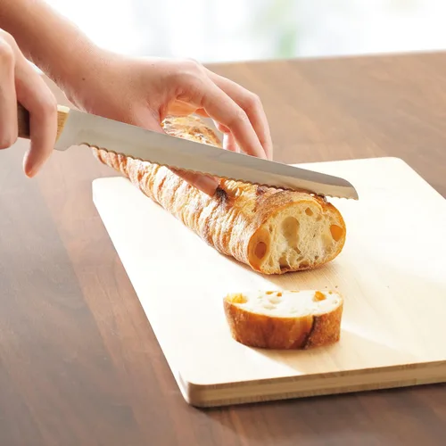 Vista 6 de KAKUSEE Lugna - Cuchillos de cocina de madera de molibdeno y vanadio: mango de roble con nitidez superior y peso equilibrado, ideal para cocinar
