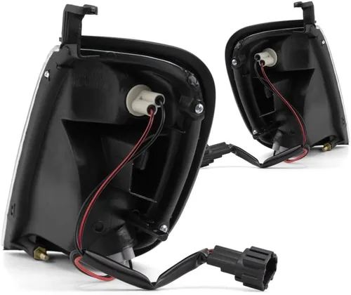 Vista 2 de Para 1998-2000 Nissan Frontier juego de luces de estacionamiento/señal lado del conductor y del pasajero NI2520124 + NI2521124 26125-7Z425 +