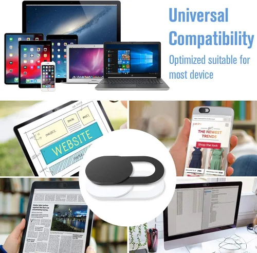 Vista 4 de Funda para cámara web, [paquete de 6] Funda ultrafina para cámara web para laptop, compatible con cámara para MacBook, laptop, PC, computadora