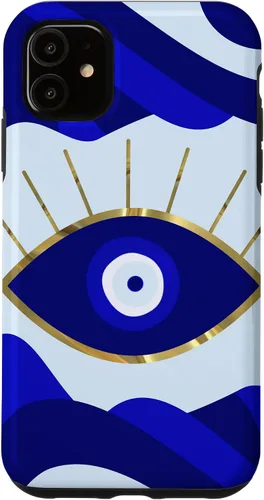 Vista 8 de Funda para iPhone 13 Pro Max Lava All Seeing Blue Evil Eye