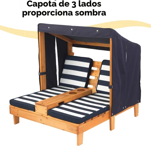 Vista 6 de KidKraft al aire última intervensión doble chaise lounge, talla única