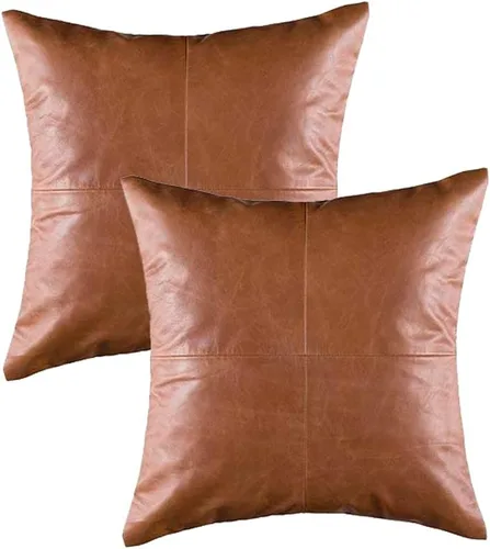 Vista 15 de D DOLLY LAMB Funda de almohada de piel de cordero – Funda de cojín para sofá, fundas decorativas para sala de estar y dormitorio, 14 x 14 pulgadas