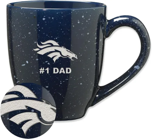 Vista 62 de Rico Industries NFL Football #1 Dad 16 oz Team Color Laser Engraved Ceramic Coffee Mug