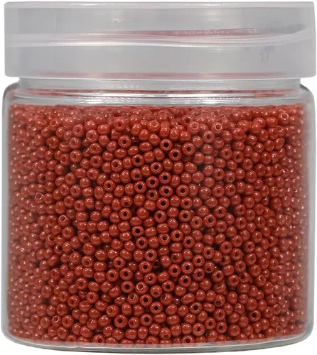 Vista 40 de Bala&Fillic Tamaño casi uniforme Cuentas de semillas redondas de color verde ejército de 2 mm Aproximadamente 10000 piezas/110 gramos en caja