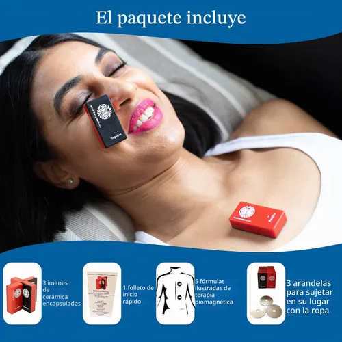 Vista 3 de SaveMeMagnets - Kit de bienestar de biomagnetismo 3 imanes de grado terapéutico y guía ilustrada Imán de bricolaje para el cuidado personal