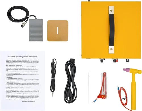 Vista 9 de Soldador por puntos, máquina de soldadura por puntos de argón de pulso 80A con interruptor de pie, herramienta de soldadura por puntos de joyería
