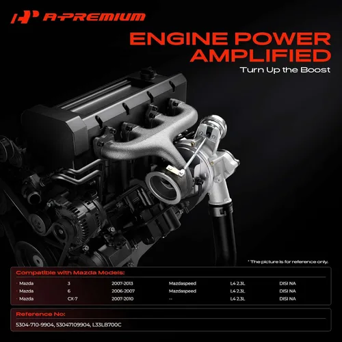 Vista 2 de A-Premium K0422-582 Kit completo de turbocompresor turbo con actuador y junta