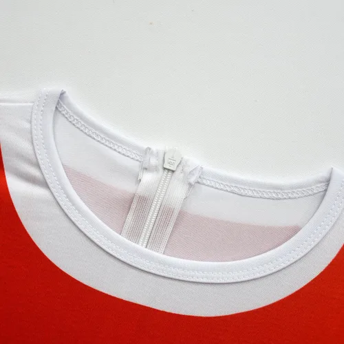 Vista 4 de Ubeufun Amiy Roise - Disfraz rojo con falda para niñas, overol de cosplay de Halloween con guantes, traje de fiesta para niños