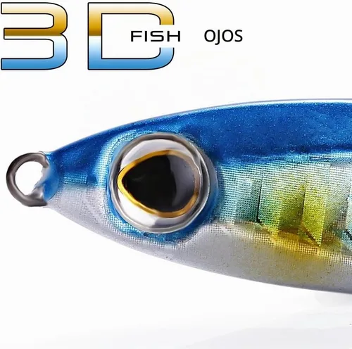 Vista 3 de Sougayilang Señuelos de pesca de plantillas, cucharas de metal para hundimiento, cebo micro jigging
