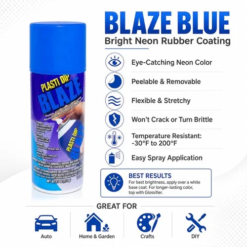 Vista 2 de Recubrimiento de caucho multiusos en aerosol Plasti Dip, de Performix, Azul