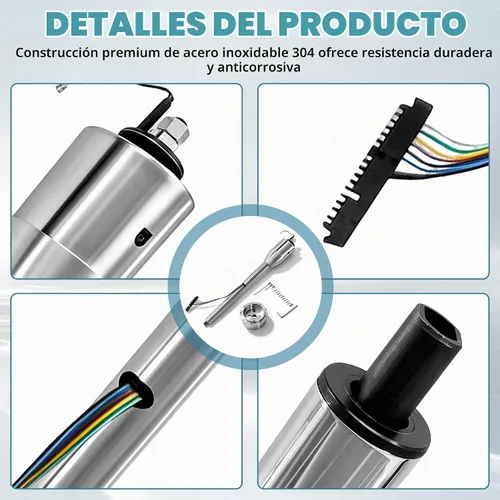 Vista 7 de Columna de dirección manual de 81 cm con inclinación, acabado de acero inoxidable pulido, con adaptador de rueda de 9 orificios, sin llave Columna