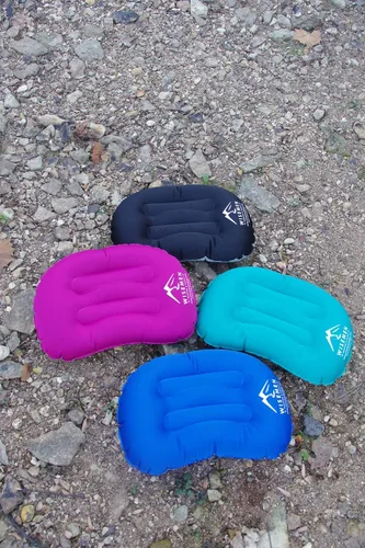 Vista 7 de wisemen Outdoors - Almohada inflable ultraligera para viajes, campamento, mochileros. Compresible. (1 paquete) (paquete de 1)