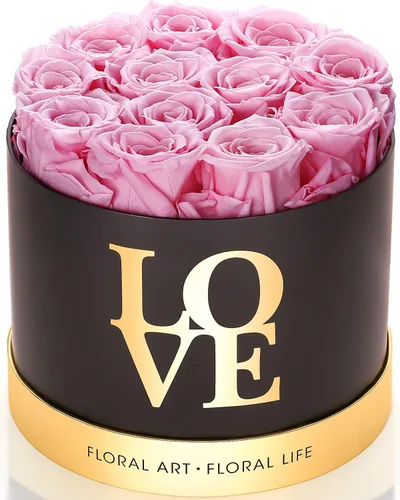 Vista 8 de Rosas preservadas en caja de regalo de lujo, 12 rosas eternas reales que duran hasta 3 años, flores eternas para mujeres, aniversario, cumpleaños
