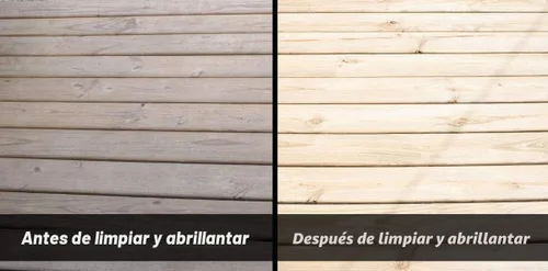 Vista 7 de Abrillantador de madera #1 para cubiertas, 1 galón, hace 5 galones de solución de iluminación de cubierta de madera