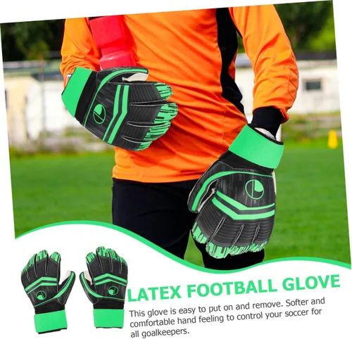 Vista 4 de GALPADA 1 par de guantes creativos de fútbol para mayor agarre y comodidad para jóvenes y adultos
