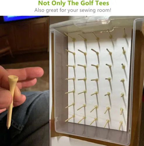 Vista 4 de 250 or 18 Pcs Professional Bamboo Golf Tees 2-3/4 Inch or 3-1/4 Inch - Stronger Than Wooden Golf Tee Biodegradable & Less Friction