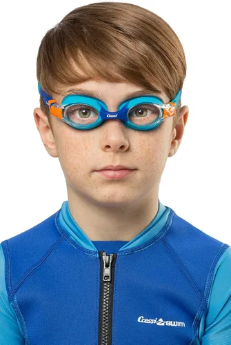 Vista 2 de Cressi Gafas de natación coloridas para niños y niñas de 4 a 8 años de edad, delfín 2.0, estrellas de mar y caballito de mar: diseñadas en Italia