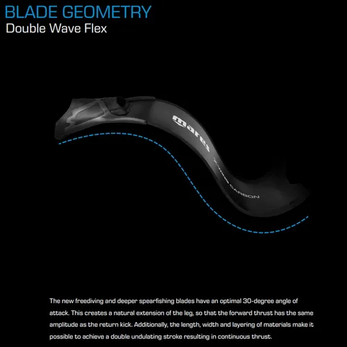 Vista 6 de Mares X-Wing Freediving Fins Tapered-Blade V-Tip Soft Swimming Fins for Freediving & Spearfishing