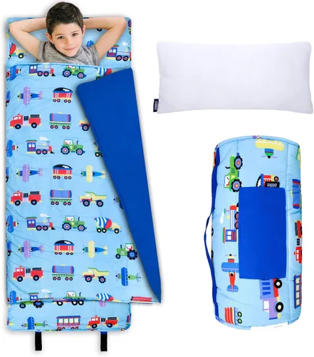 Vista 15 de Wildkin Kids Nap Mat with Pillow for Boys & Girls – Soft & Cozy Toddler Sleep Mat for Daycare, Preschool, Kindergarten & Travel, Ages 3–7, Machine