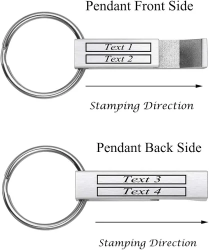 Vista 5 de PiercingJ - Llavero personalizable con abrebotellas de acero inoxidable