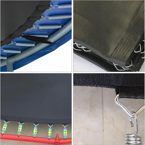 Vista 5 de BESPORTBLE 20 piezas de repuesto de hebilla triangular, anillos en V de acero inoxidable para piezas y accesorios de trampolín, anillos triangulares