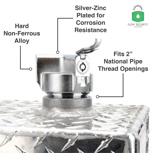 Vista 7 de VersaLock Tapa de tanque de combustible con cierre ventilado Para transferencia y tanques comerciales sobre el suelo Previene el robo