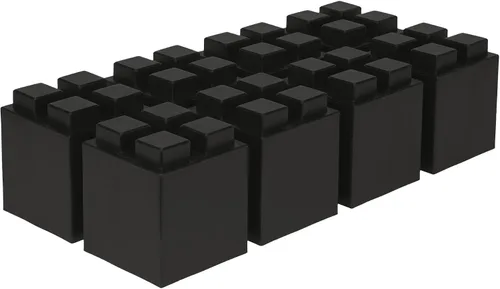 Vista 46 de EverBlock Paquete modular de plástico de tamaño natural de 3 x 3 pulgadas Bloques de construcción gigantes Fácil de conectar y reutilizar Uso