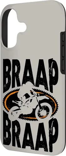 Vista 2 de Braap Braap Motorbike Motocross Dirtbike Biker - Carcasa para iPhone 17