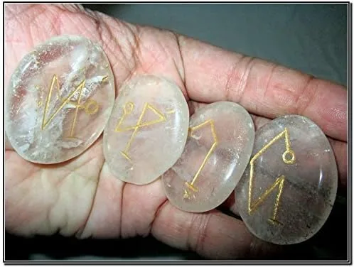 Vista 5 de Arcángel de cuarzo cristalino Piedras pulidas Genuino Wiccan Pagan Bolsa Regalo Espíritu Pentáculo Estrella Espiritual Psíquico Metafísico Adoración