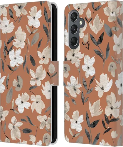 Vista 50 de Head Case Designs Officially Licensed Ninola Ditsy Flowers Yellow Nature Bold Leather Wallet Case Compatible with Samsung Galaxy A07 4G