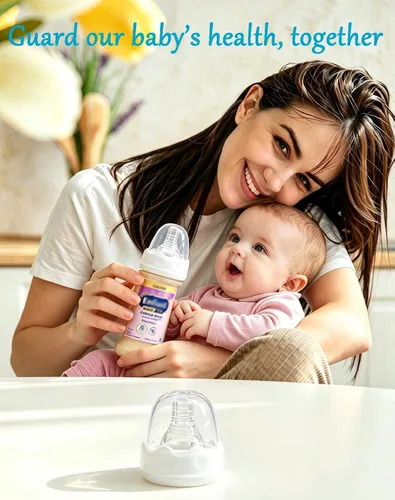 Vista 8 de Boquillas de repuesto compatibles con biberones Similac y Enfamil listos para alimentar, pezones de silicona suave, flujo lento, reutilizables, sin