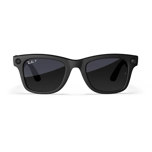 Vista 6 de Ray-Ban Meta (Gen 1), Wayfarer, Large Matte Black Smart AI Glasses for Men, Women — 12 MP Camera, Open-Ear Speakers, Video, Bluetooth — Polarized