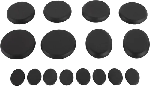 Vista 5 de SHZICMY Hot Stones - Juego de masaje, 16 piedras calientes de basalto con kit de calentador para spa profesional o en casa, relajación, curación