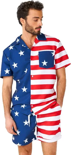 Vista 10 de Opposuits Traje de baño combinado de verano - Conjunto de dos piezas a juego para hombre - Ropa de natación de playa
