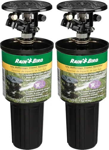 Vista 8 de Rainbird Nacional SLS 25pjdac Impulse Sprinkler, latón, 50-ft., 1, Metálico