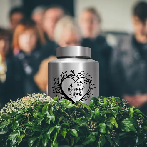 Vista 6 de Urnas de cremación para cenizas humanas para adultos, mujeres y hombres, grandes de hasta 220 libras, urna funeraria decorativa conmemorativa