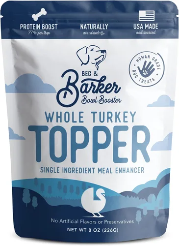 Vista 10 de Beg & Barker Toppers de comida para perros de carne de res (8 onzas, paquete de 1) – 100% hecho en Estados Unidos para comida de un solo ingrediente