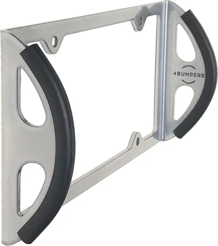 Vista 10 de Marco para placas de acero sólido 4Bumpers "Duo", el mejor protector para parachoques, Negro