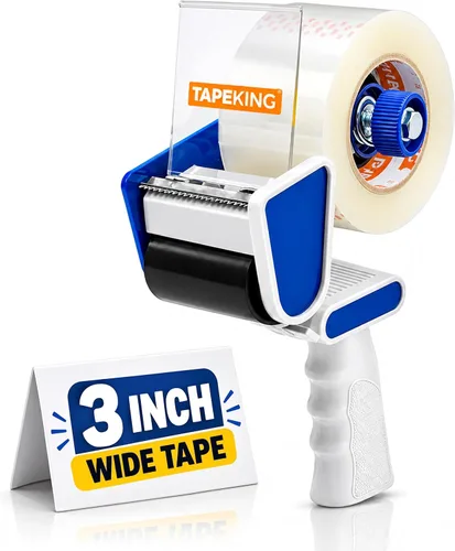 Vista 9 de Tape King Pistola dispensadora de cinta de embalaje, pistola de cinta de mano con 1 cinta de embalaje transparente (2 pulgadas de ancho) - Cinta