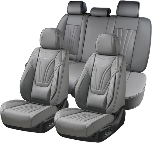 Vista 17 de Coverado - Fundas impermeables para asientos de coche, fundas delanteras para asientos de coche, 2 en 1, fundas protectoras para asientos de coche
