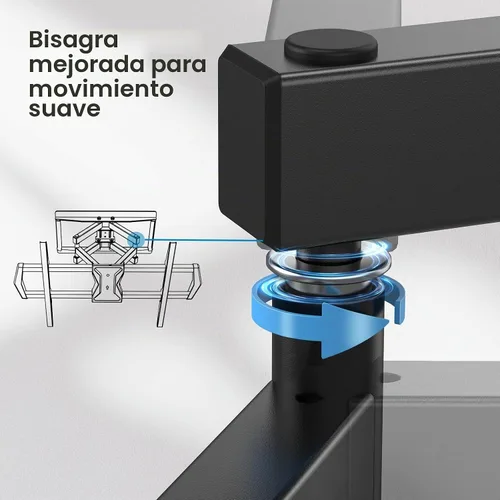 Vista 3 de Pipishell - Soporte de pared para TV de movimiento completo para la mayoría de televisores de 37 a 75 pulgadas, soporte de pared con brazos