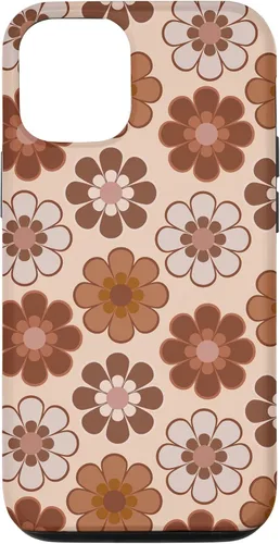 Vista 28 de 70s Retro Floral Pattern in Brown, Tan and Camel Case for iPhone 17