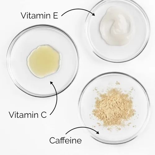Vista 3 de Crema de ojos con cafeína para antienvejecimiento, ojeras, bolsas, hinchazón. Gran piel debajo de los ojos + estiramiento facial, tratamiento