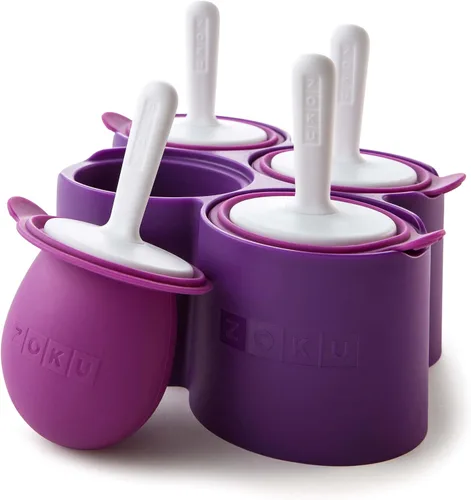 Vista 2 de Zoku Slow Pop moldes, M, Round Pops