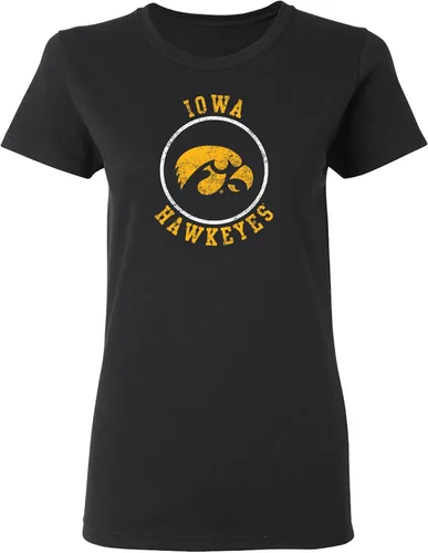 Vista 33 de NCAA - Camiseta para mujer, diseño de círculo envejecido, color del equipo, universidad
