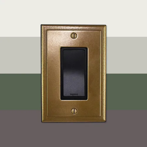 Vista 8 de Questech Decor - Cubierta para interruptor de luz basculante individual, placa de pared eléctrica de 1 banda, cubierta de receptáculo GFCI