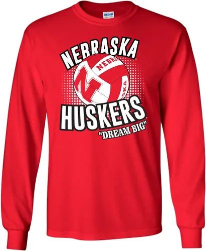 Vista 34 de CornBorn Elige tu diseño - Camisetas de manga larga de voleibol de Nebraska