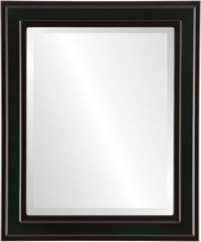 Vista 12 de OVALCREST Espejo de pared biselado rectangular para decoración del hogar, estilo Wright - Oro champán - Dimensiones exteriores de 16 x 20 pulgadas